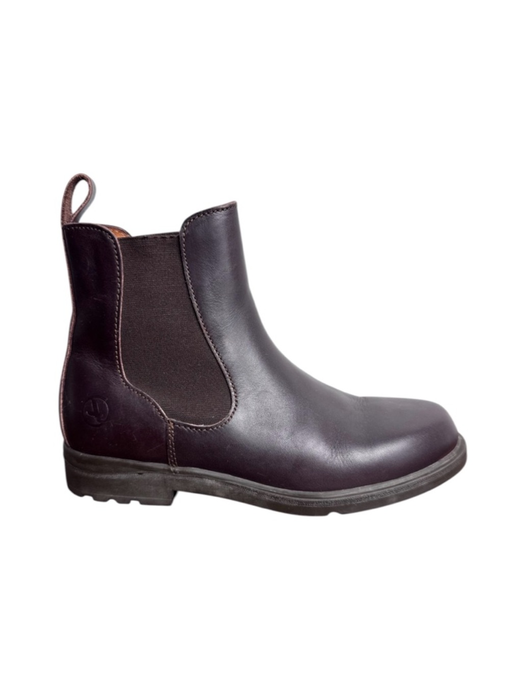 Aigle Leather Chelsea Boots Size 37 Dark Brown Pull On Ankle Boots
